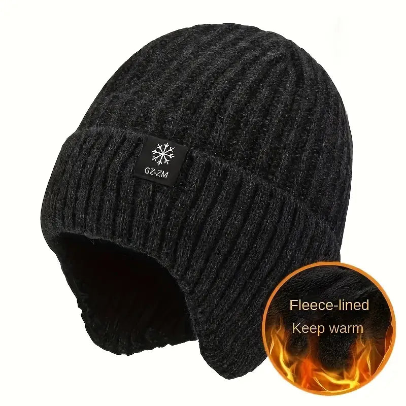 Eli™ - Thermo-Strickmütze mit Ohrenwärmern