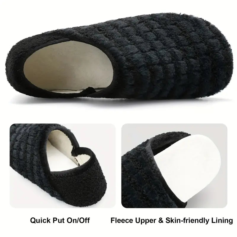 Flache Plüschschuhe für Damen – warme, bequeme Slipper für den Winter