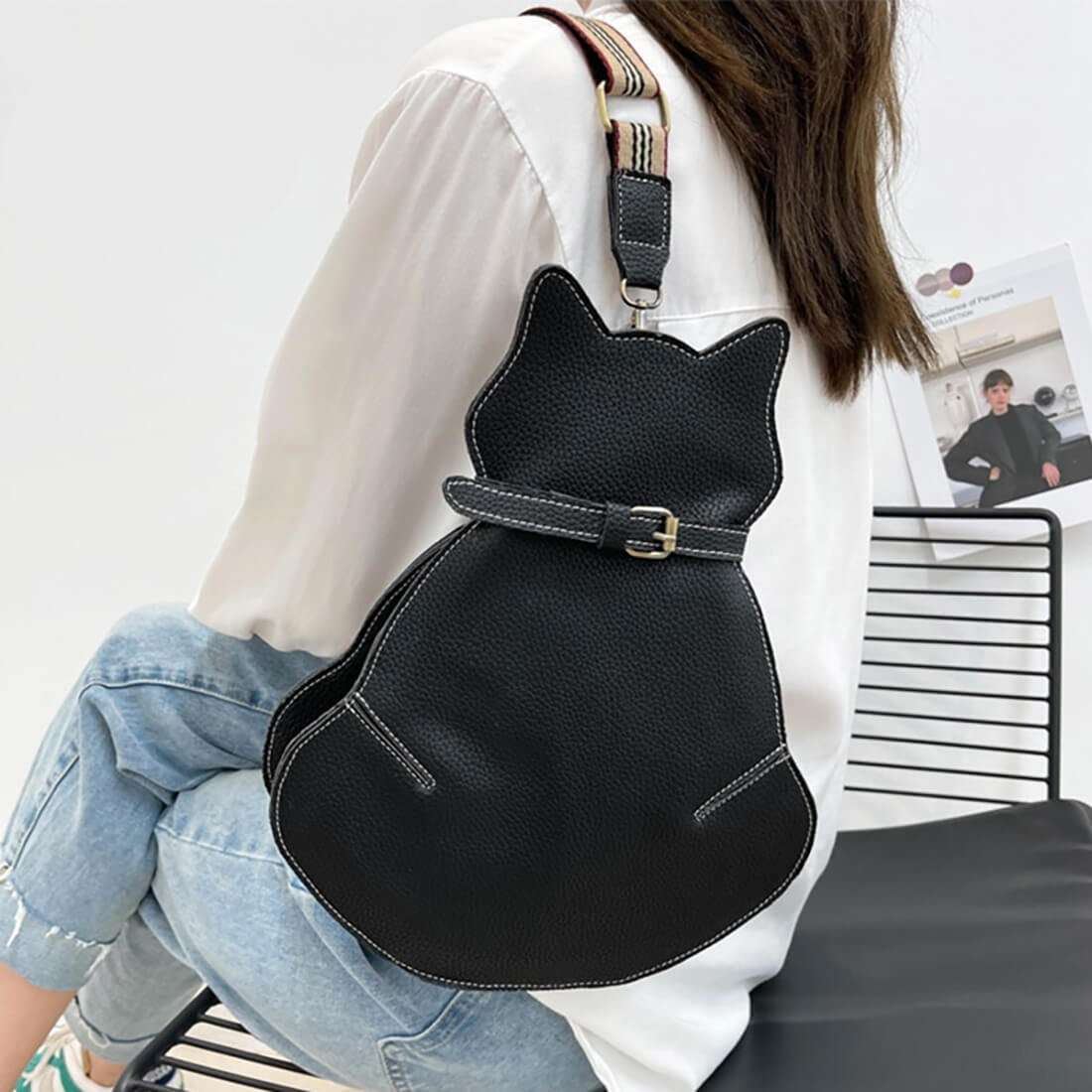 Aria™ Sling Charm | Bolsa de ombro estilosa Kitty Cat
