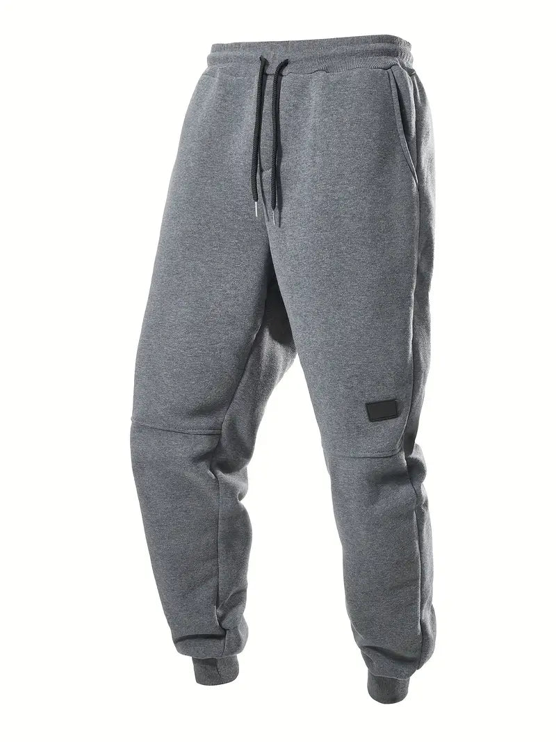 3pcs Men's Casual Joggers - Solid Color, Drawstring Waist, Pockets