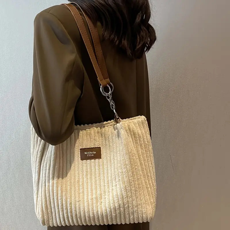 Layla™ - Bolsa elegante de veludo cotelê