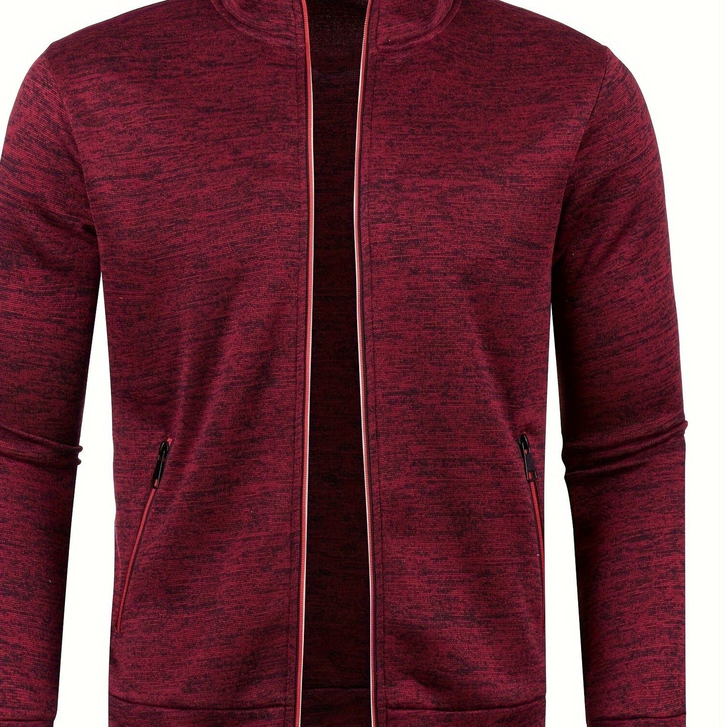 Herren-Cardigan mit Reißverschluss, lässiger Pullover für Herbst/Winter