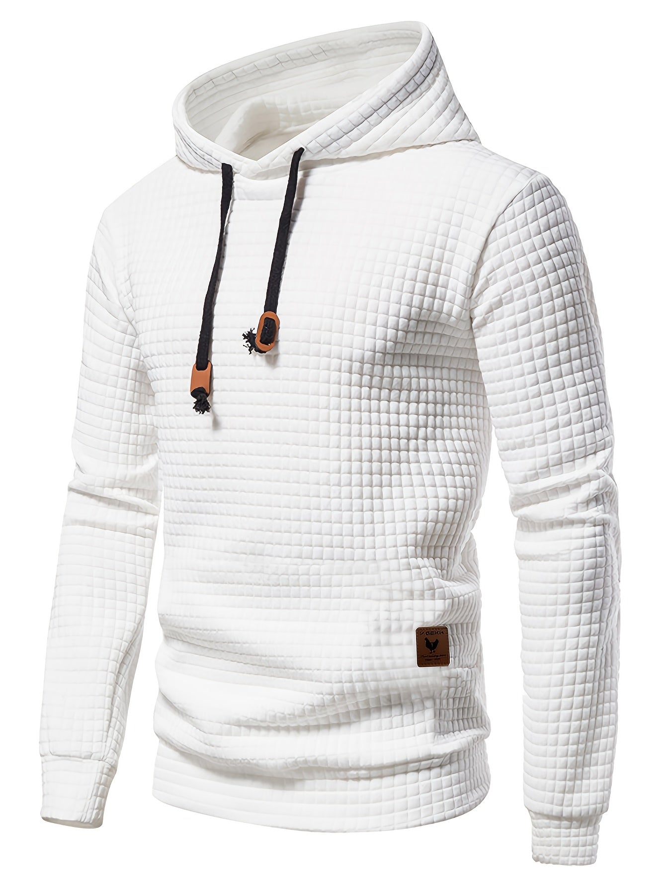 GEKM Men's Boho Embroidered Hoodie, Casual Pullover