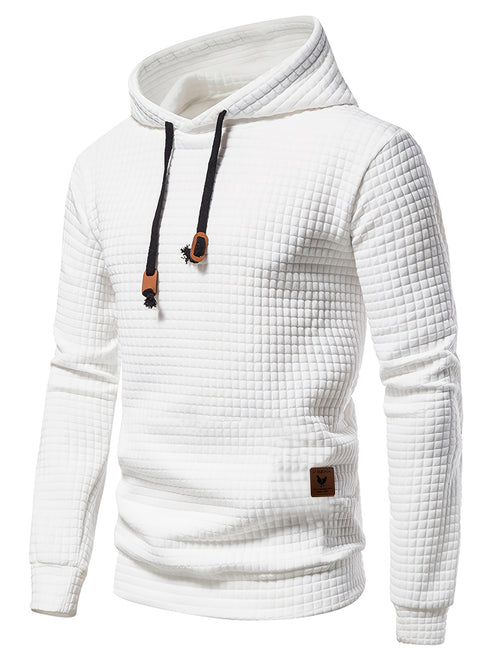 GEKM Men's Boho Embroidered Hoodie, Casual Pullover