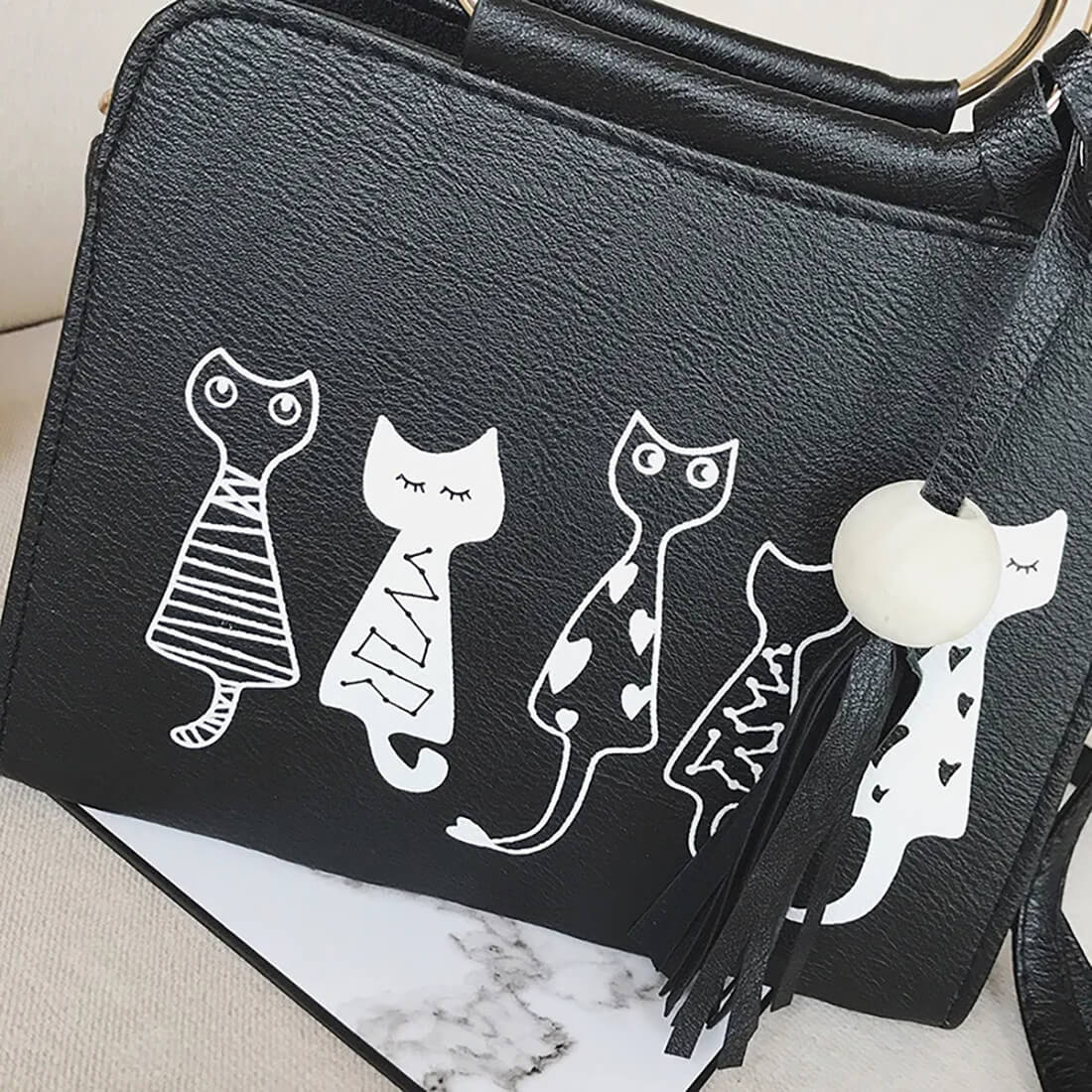 Layla™ - Bolsa de mão estilosa e fofa para gatinhos