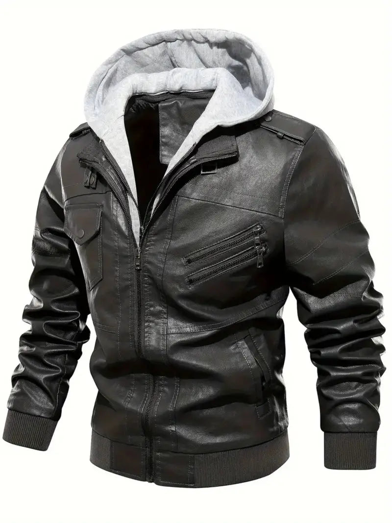 Leather Jackets for Men - Black and Brown Real Lambskin Mens Motorcycle Jacket