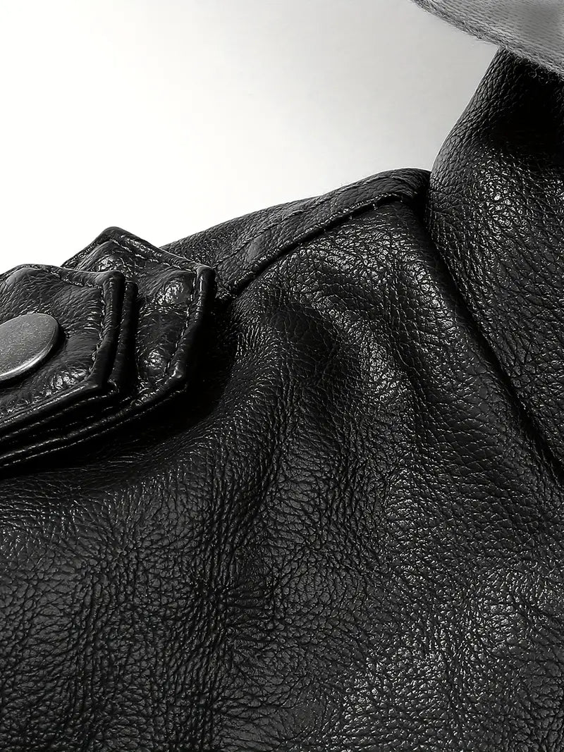 Leather Jackets for Men - Black and Brown Real Lambskin Mens Motorcycle Jacket