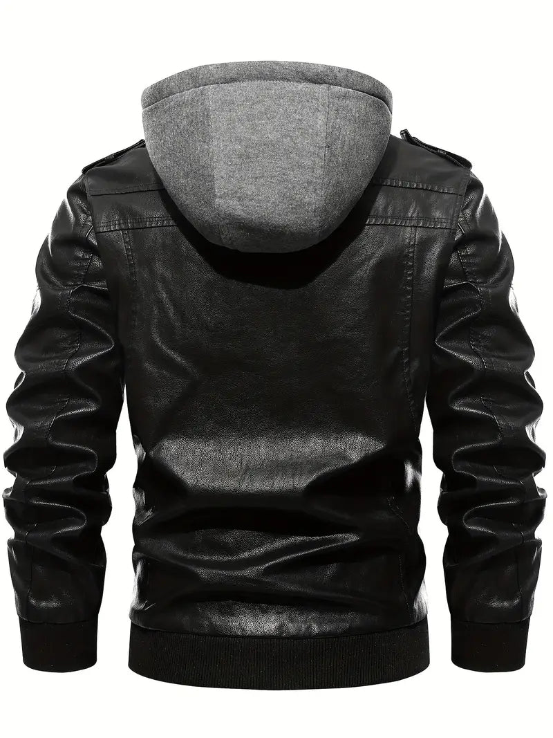 Leather Jackets for Men - Black and Brown Real Lambskin Mens Motorcycle Jacket
