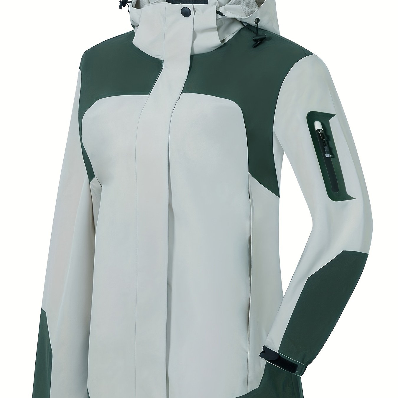 Womens Waterproof Rain Jacket Lightweight Active Outdoor Raincoat With Removable Hood