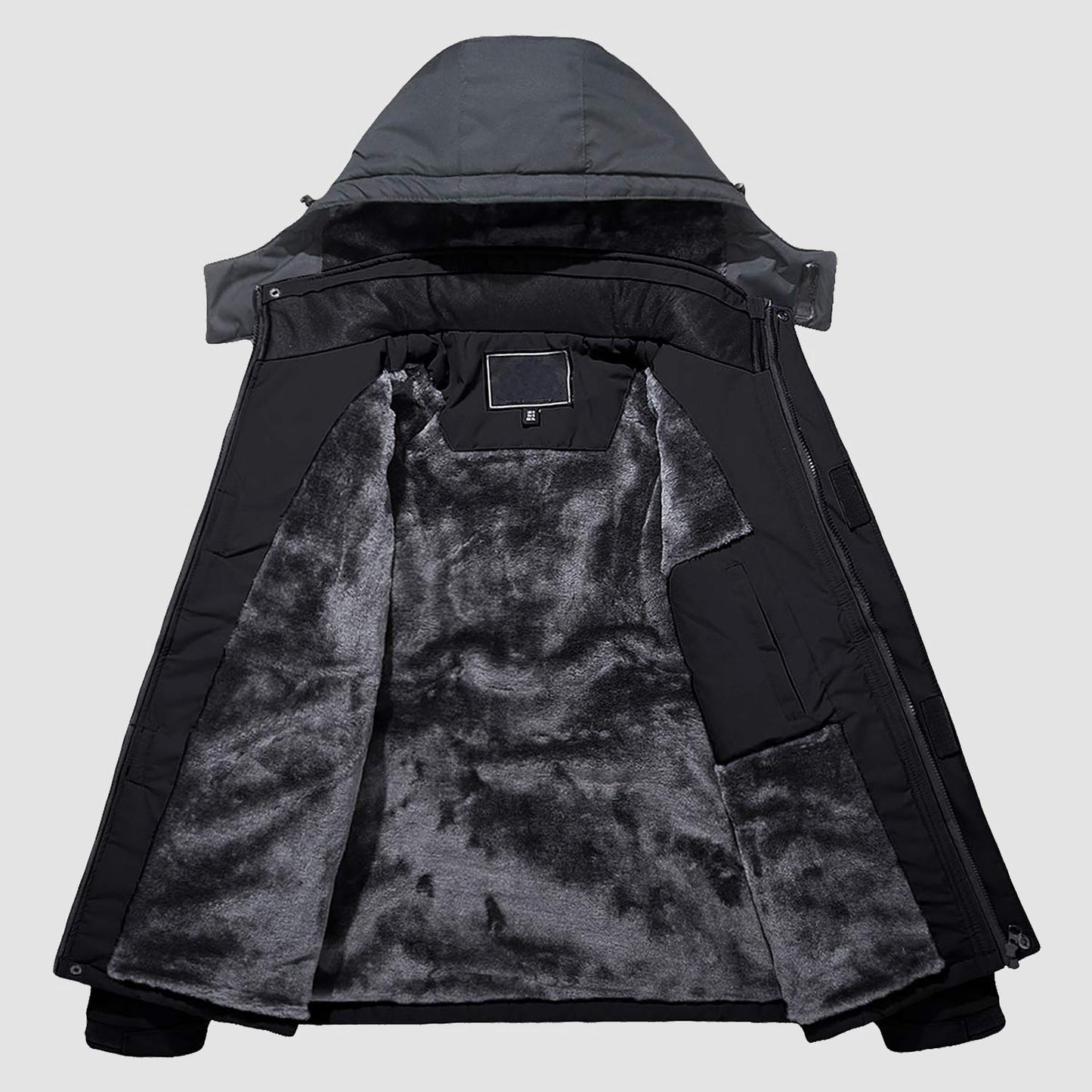Men's Winter Jacket Water Repellent Ski Snow Jacket Warm Fleece Coat
