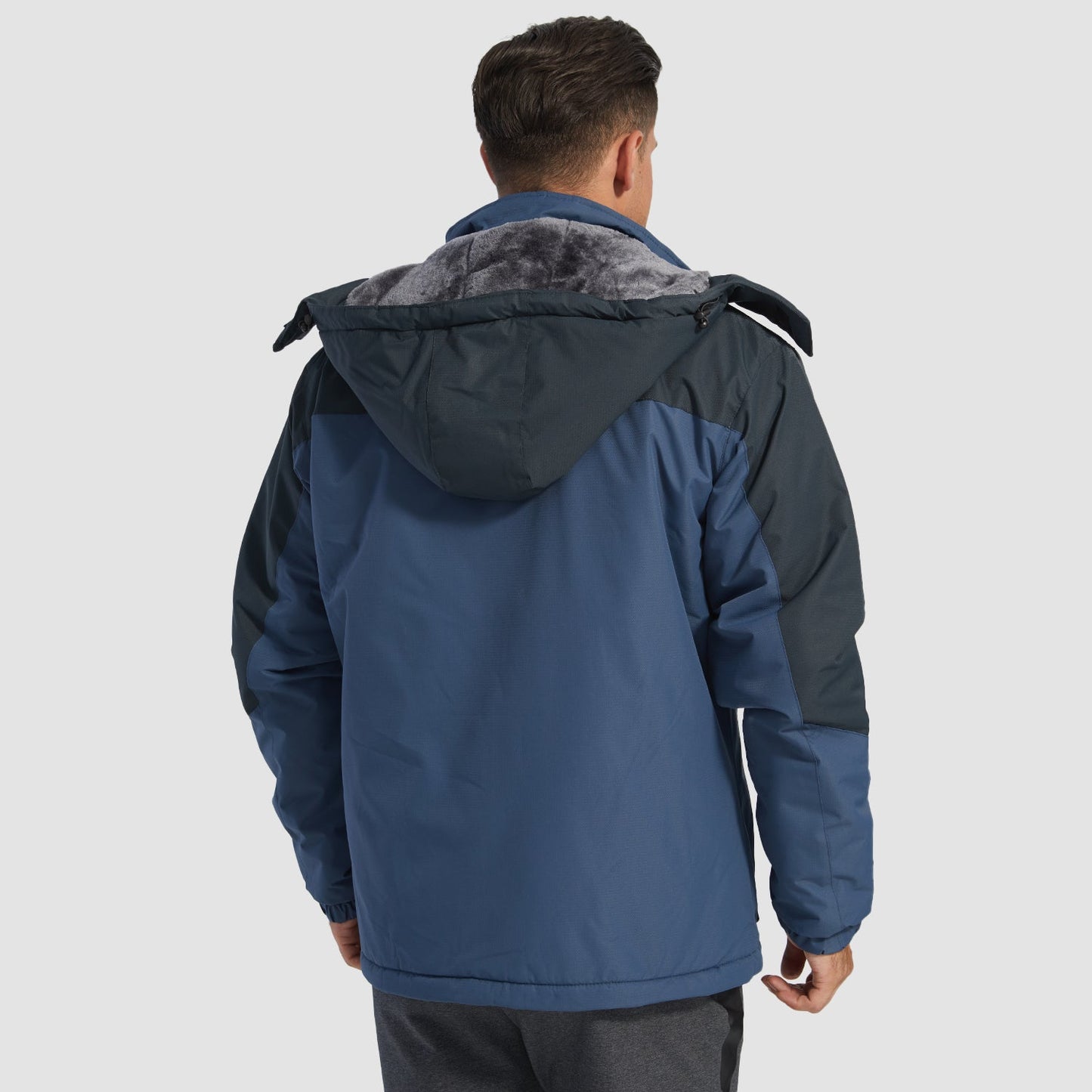 Men's Winter Jacket Water Repellent Ski Snow Jacket Warm Fleece Coat