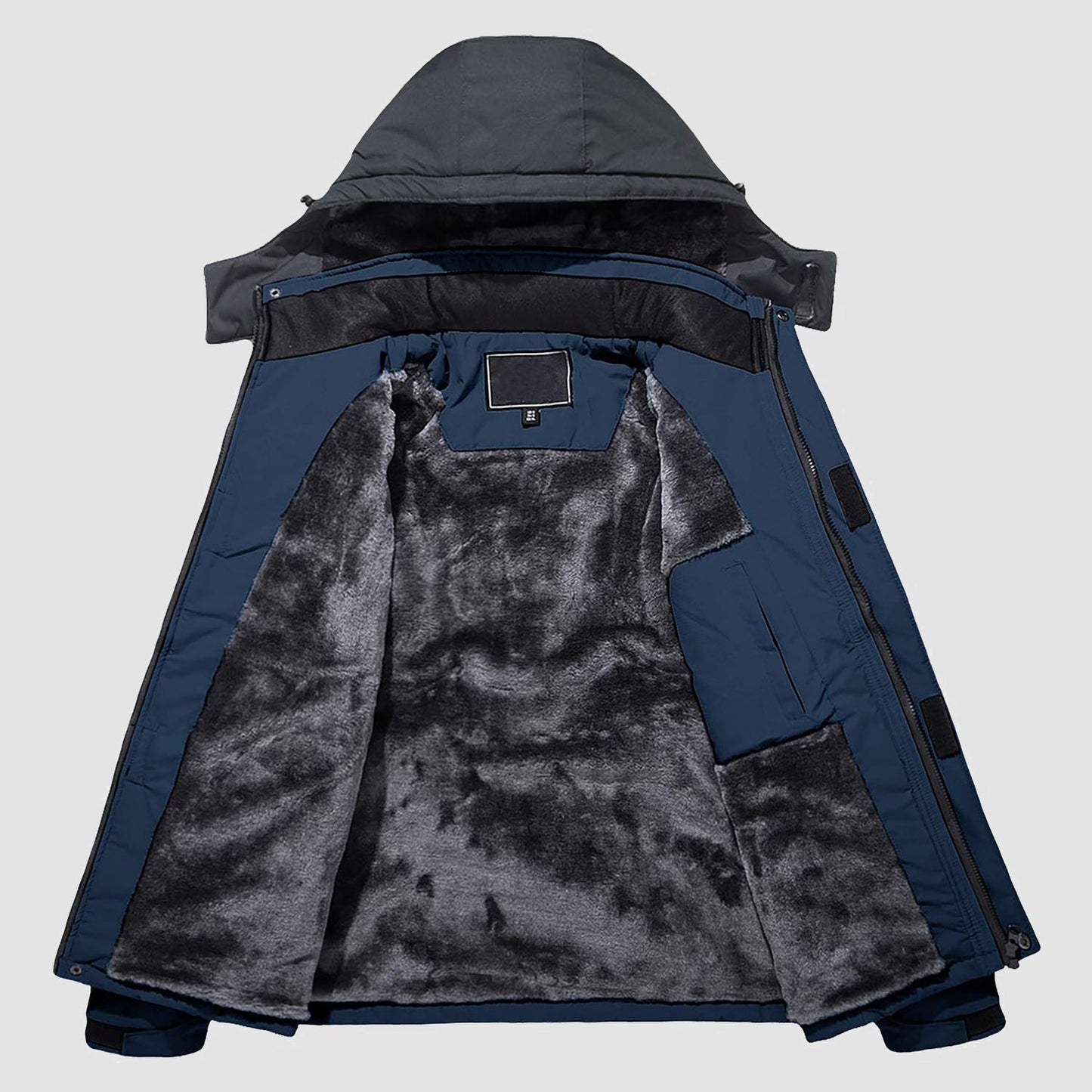 Men's Winter Jacket Water Repellent Ski Snow Jacket Warm Fleece Coat