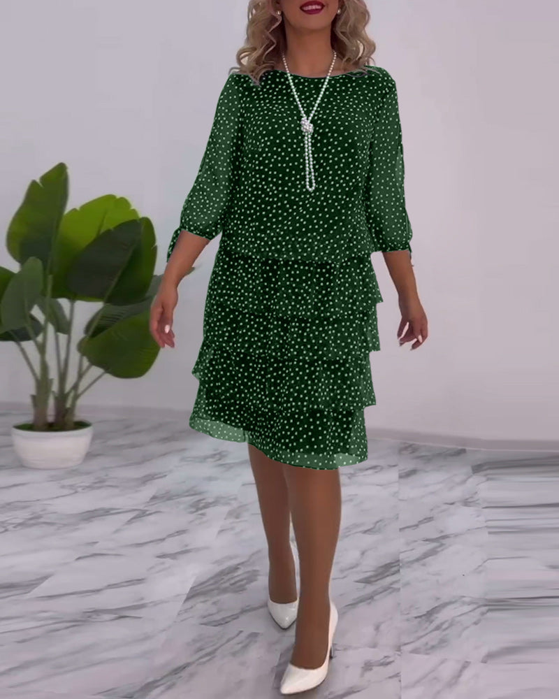 Riley™ - Vestido Elegante de Bolinhas