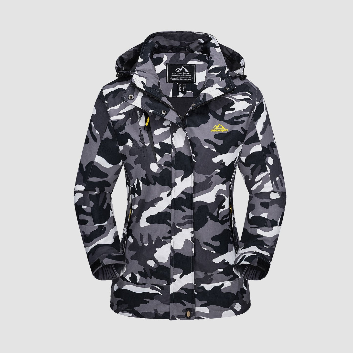 Women's Waterproof 3-in-1 Ski Jacket - Winter Snow Coat with Fleece Liner