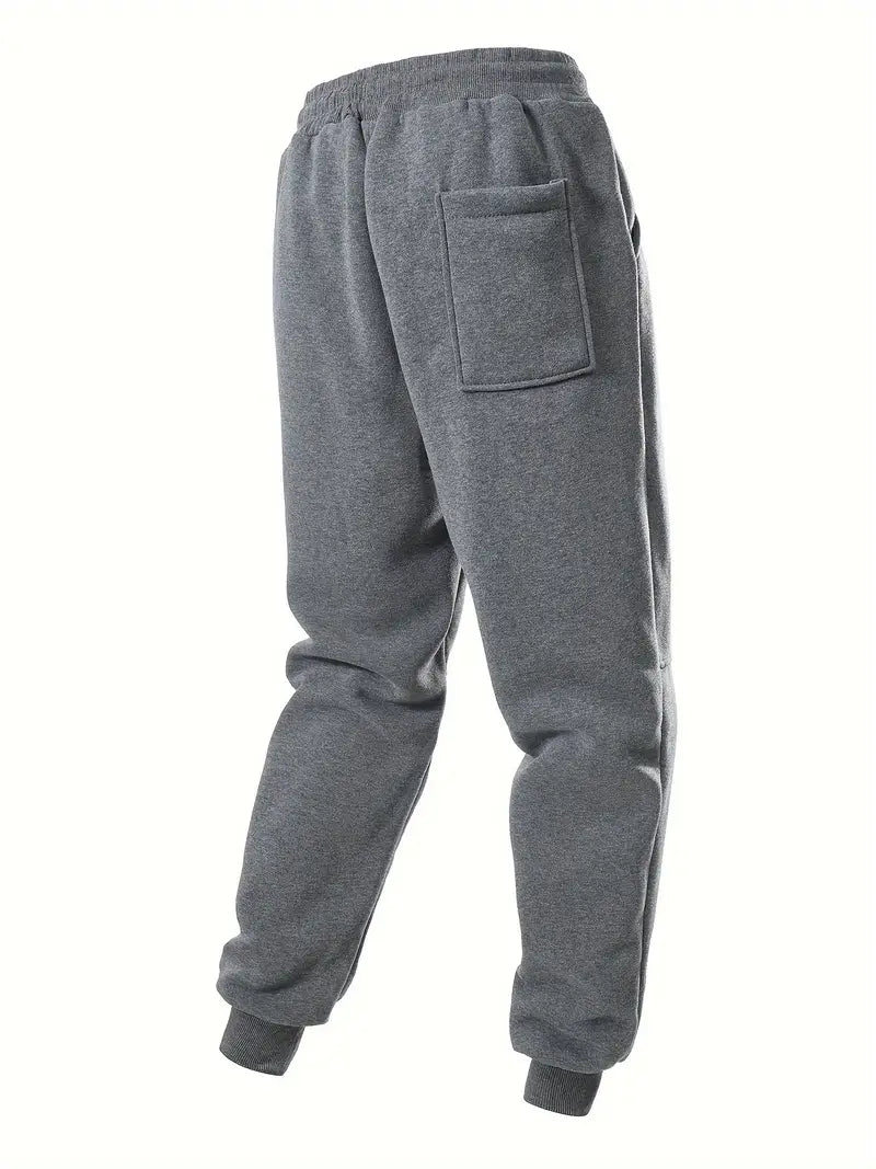 3pcs Men's Casual Joggers - Solid Color, Drawstring Waist, Pockets
