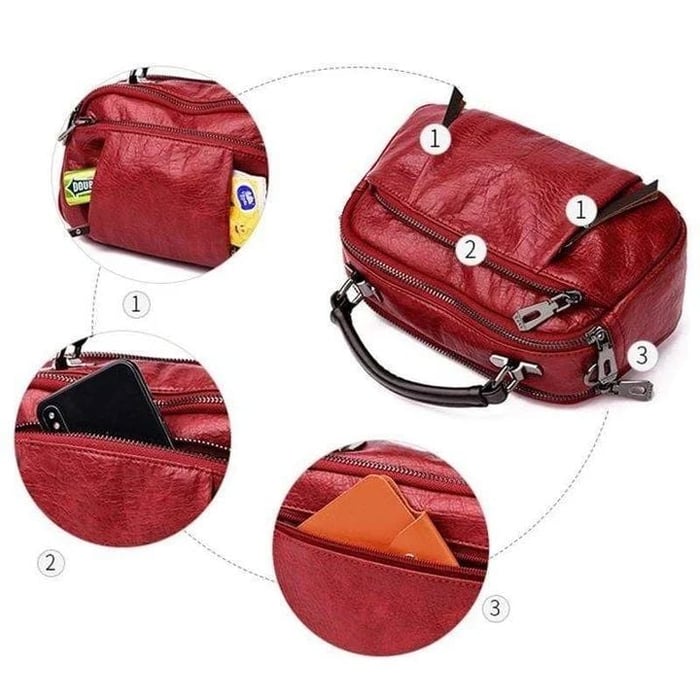 Penelope™ Exquisiter Stil | Weiche Tasche mit mehreren Taschen