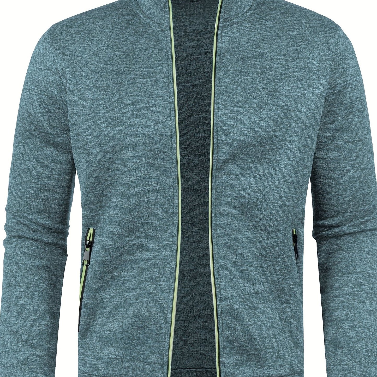 Herren-Cardigan mit Reißverschluss, lässiger Pullover für Herbst/Winter