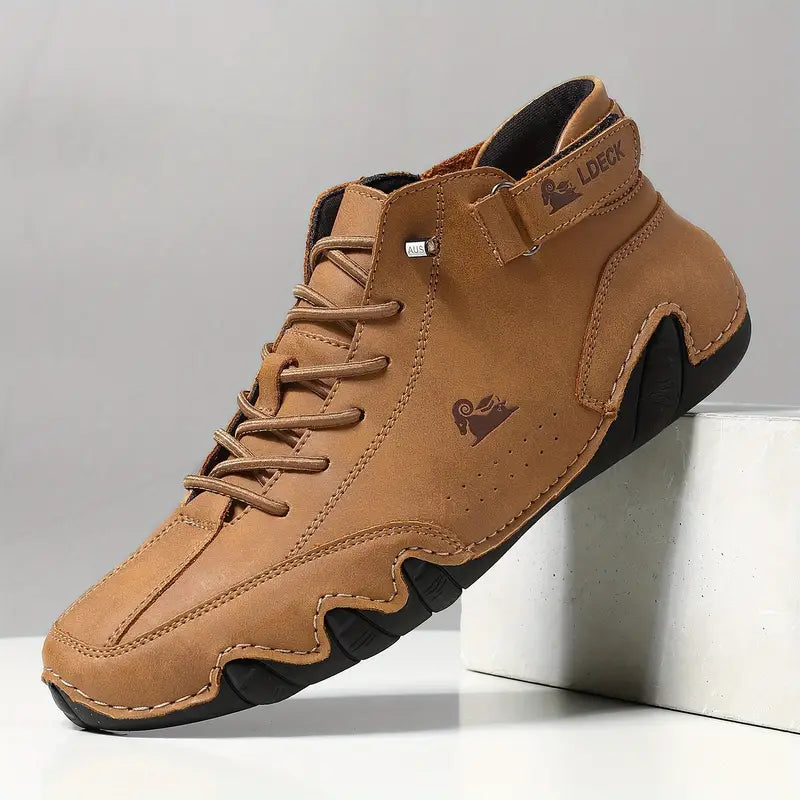 Men's Casual Sneakers, Hook and Loop Closure, Breathable, Non-Slip
