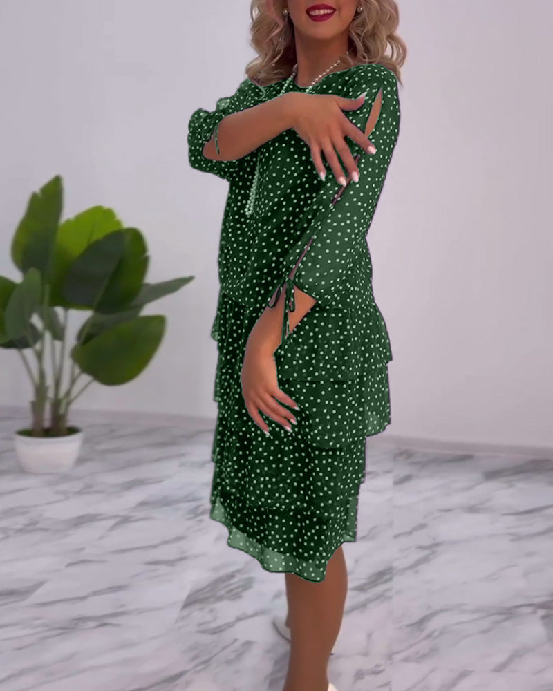 Riley™ - Vestido Elegante de Bolinhas