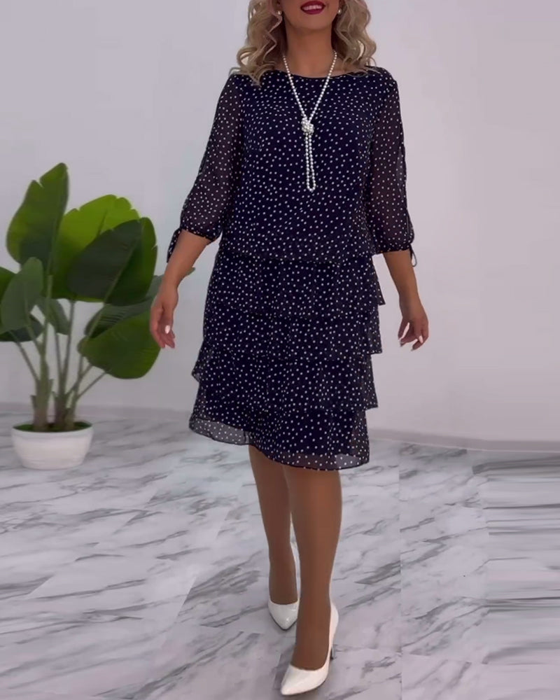 Riley™ - Vestido Elegante de Bolinhas