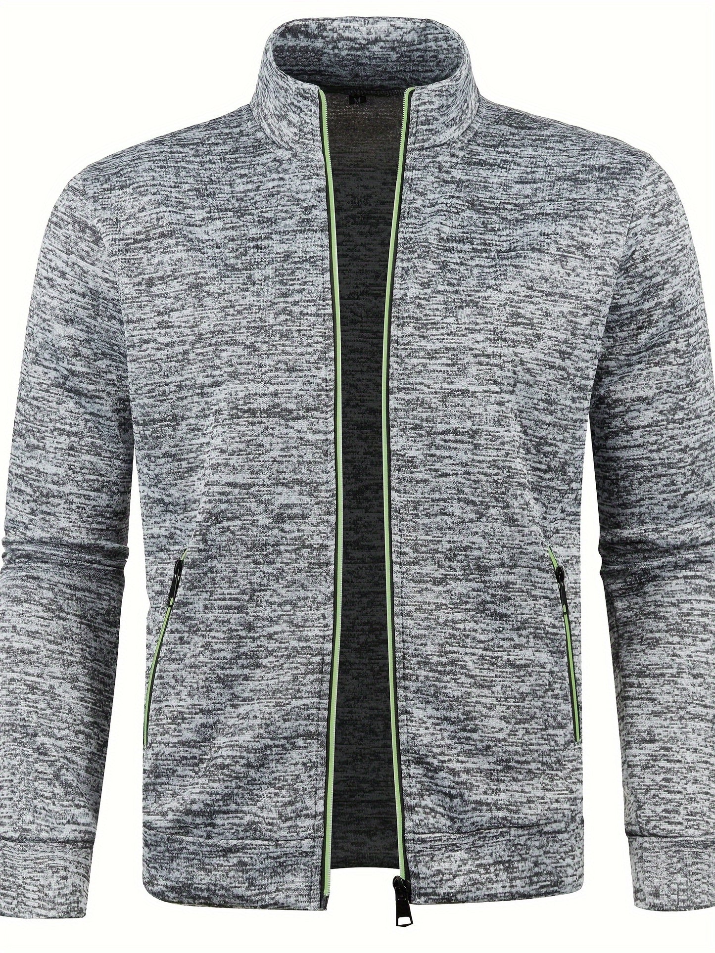 Herren-Cardigan mit Reißverschluss, lässiger Pullover für Herbst/Winter