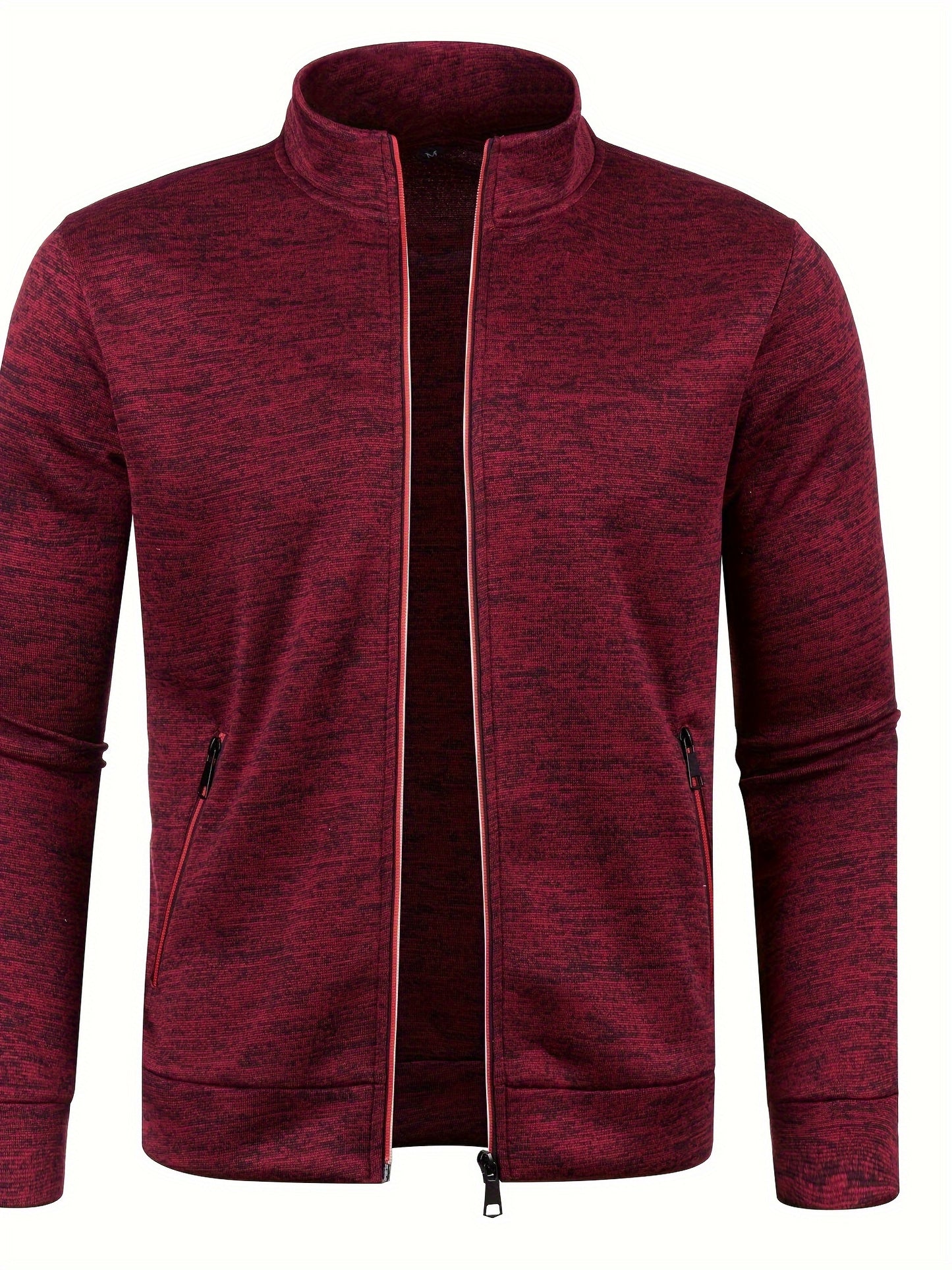 Herren-Cardigan mit Reißverschluss, lässiger Pullover für Herbst/Winter