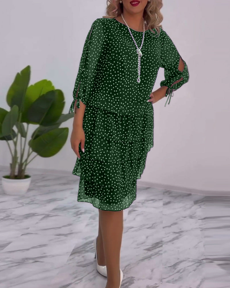 Riley™ - Vestido Elegante de Bolinhas