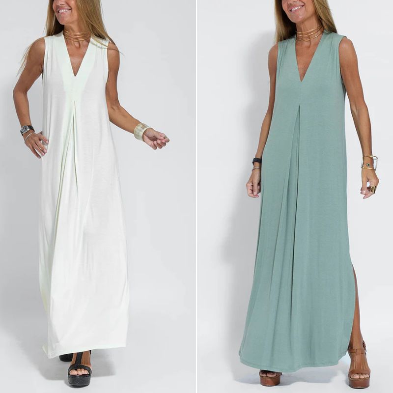 Olivia™ - Vestido de luxo confortável com cardigan