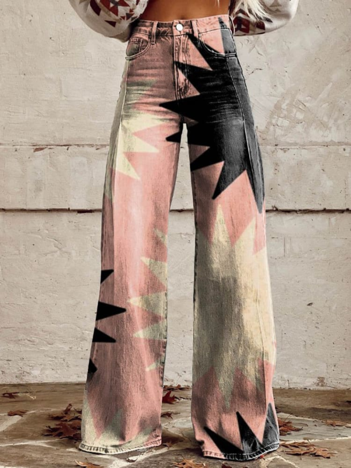 Sophia™ - Calças largas Pink Explosion