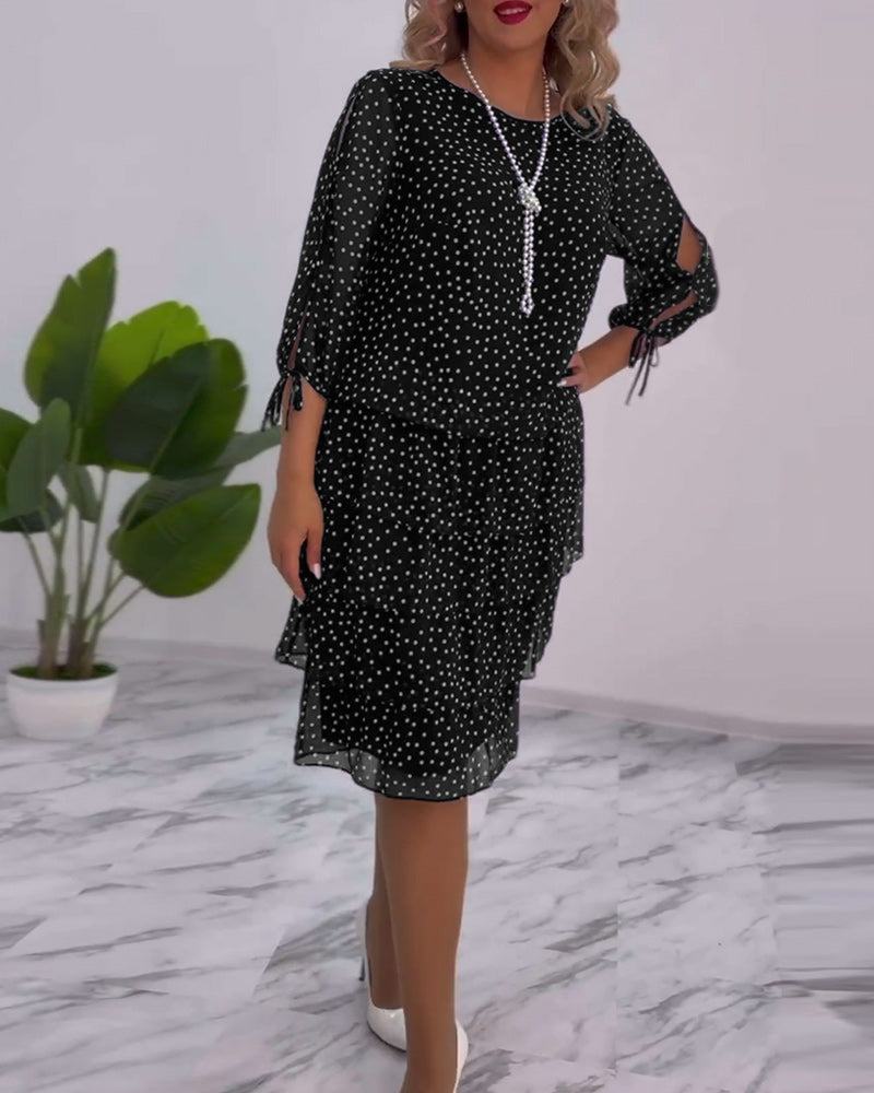Riley™ - Vestido Elegante de Bolinhas