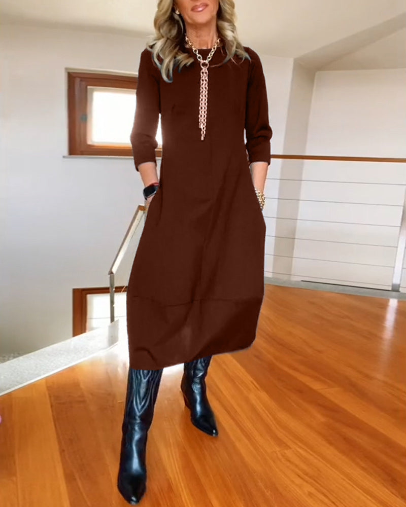 Sophia™ - Vestido elegante com detalhes artesanais