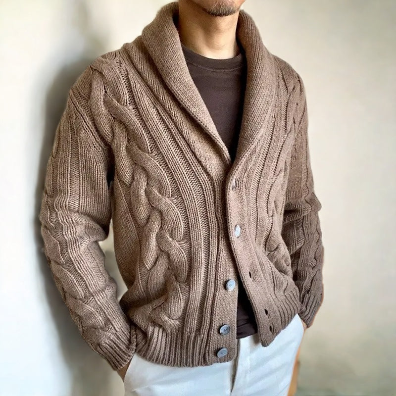 Liam™ - Cardigan de malha supermacio