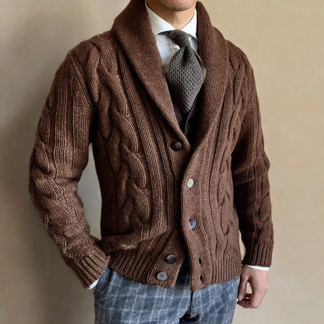 Liam™ - Cardigan de malha supermacio