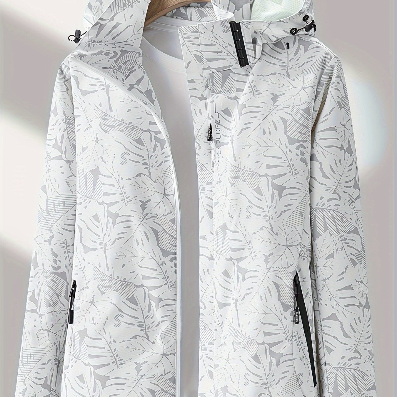 Women'S Casual Windbreaker Jacket with Removable Hood - Lightweight, Waterproof, Zippered, Long Sleeve, Stand Collar, Polyester Lining, Outdoor & Casual Wear, Casual Jacket | Stand Collar Jacket | Zippered Jacket