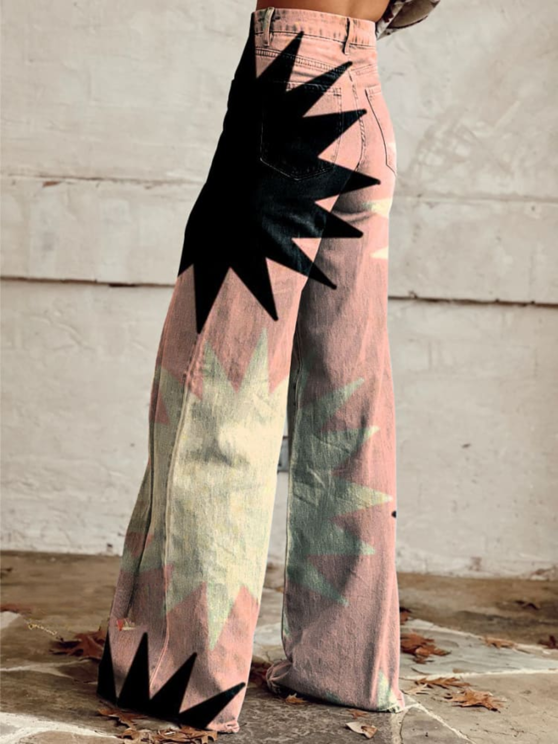 Sophia™ - Calças largas Pink Explosion