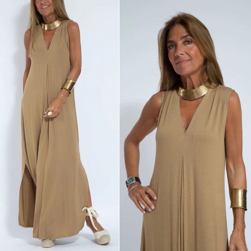 Olivia™ - Vestido de luxo confortável com cardigan