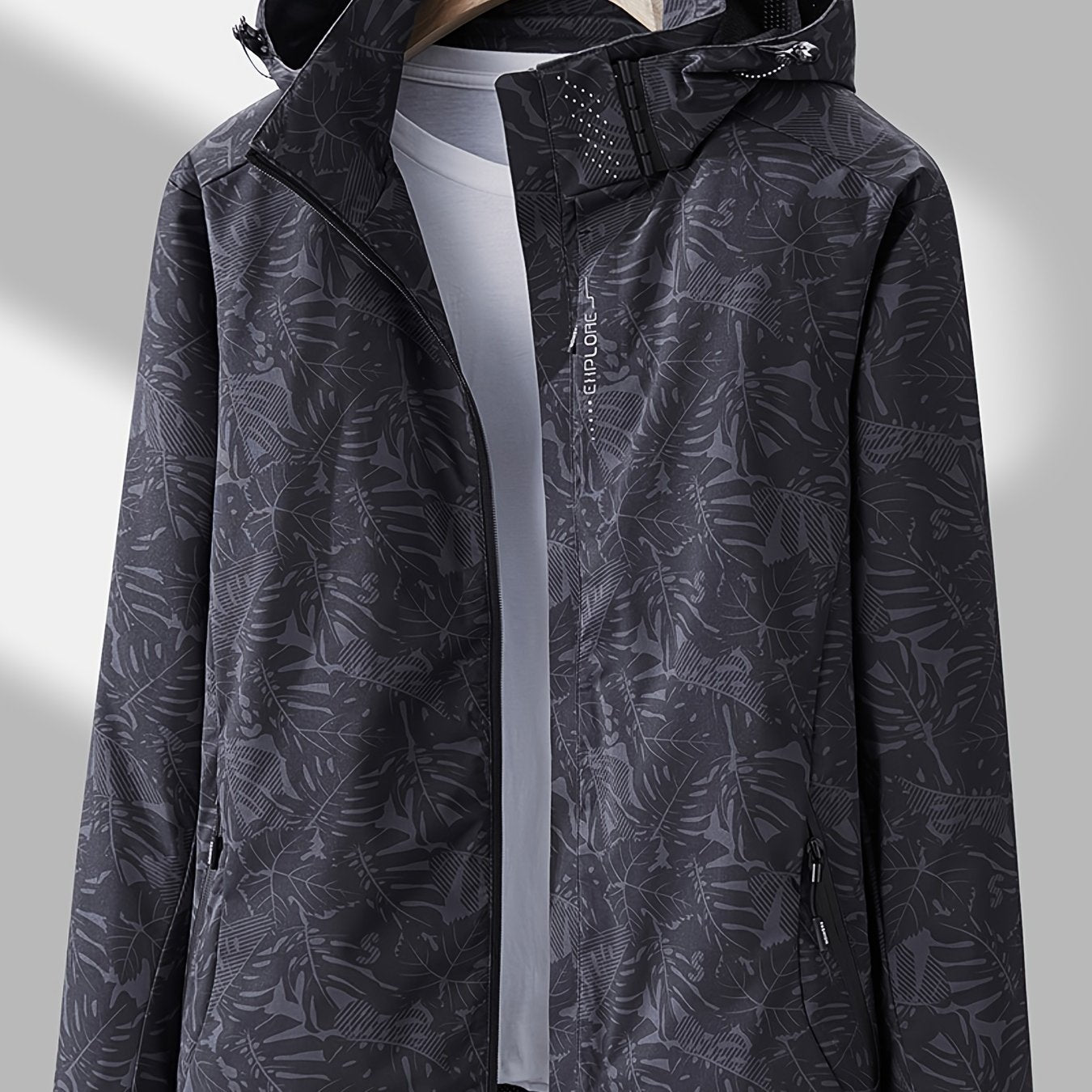 Women'S Casual Windbreaker Jacket with Removable Hood - Lightweight, Waterproof, Zippered, Long Sleeve, Stand Collar, Polyester Lining, Outdoor & Casual Wear, Casual Jacket | Stand Collar Jacket | Zippered Jacket