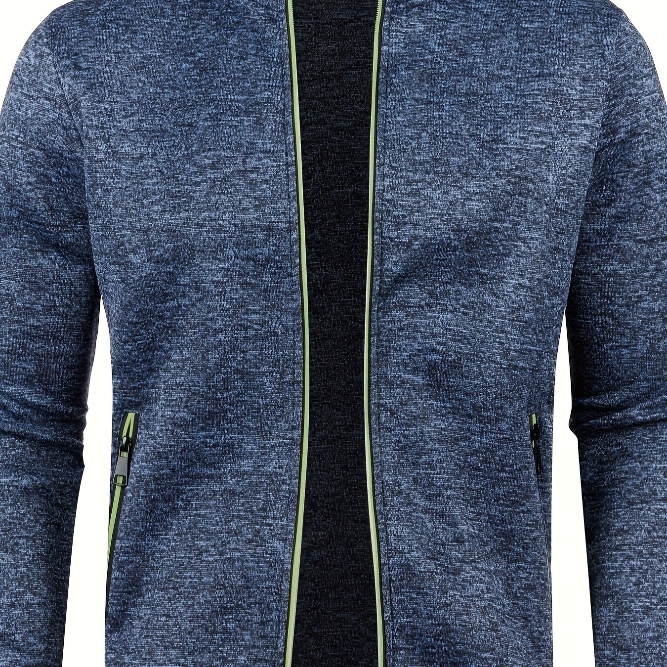 Herren-Cardigan mit Reißverschluss, lässiger Pullover für Herbst/Winter