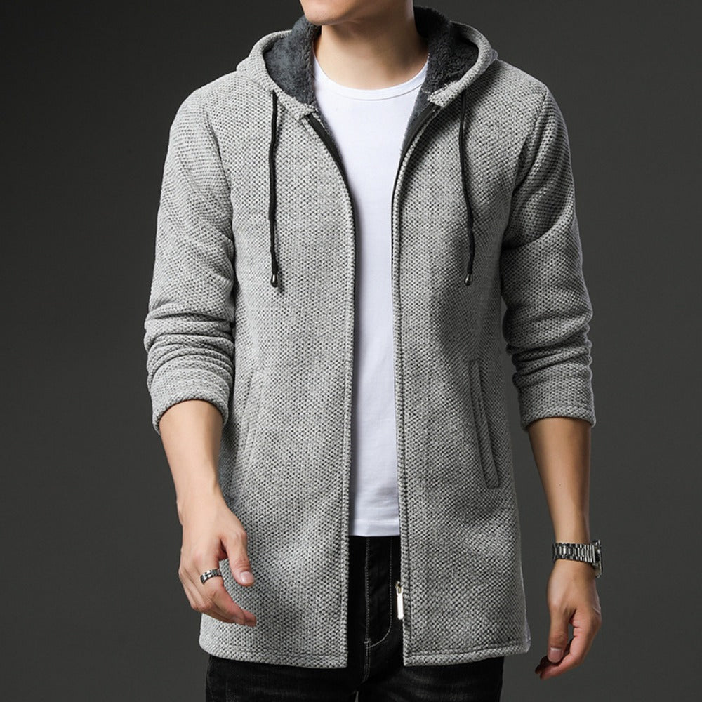 Gabriel | Lange Strickjacke mit Kapuze