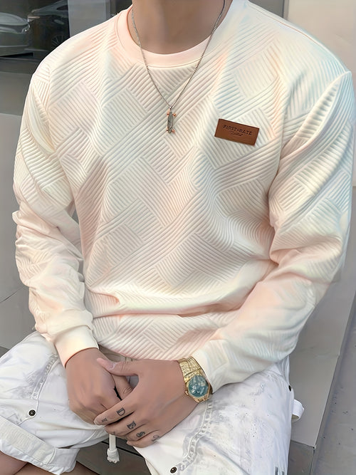 Men's Gradient Sweatshirt, Crew Neck, Long Sleeve