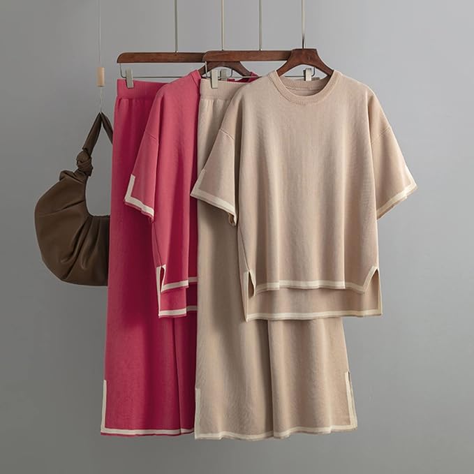 Charlotte™ – Elegantes Kurzarm-Co-Ord-Set aus Eisseide