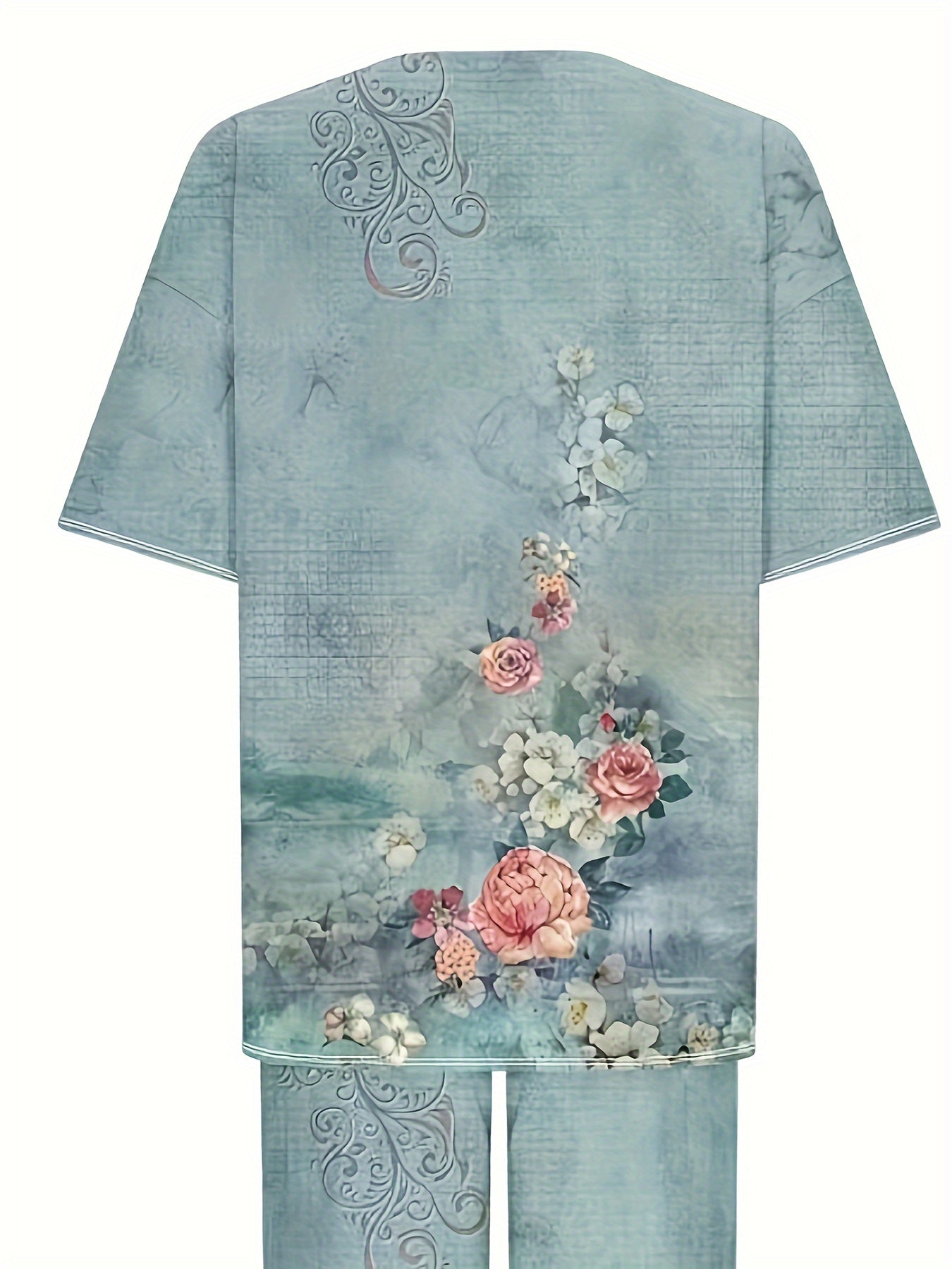 Blue Vintage Flower