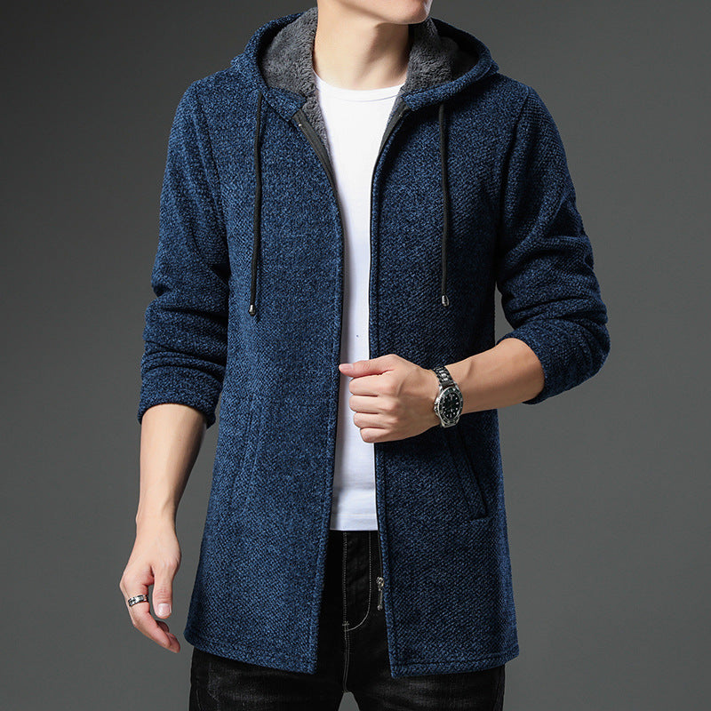 Gabriel | Lange Strickjacke mit Kapuze