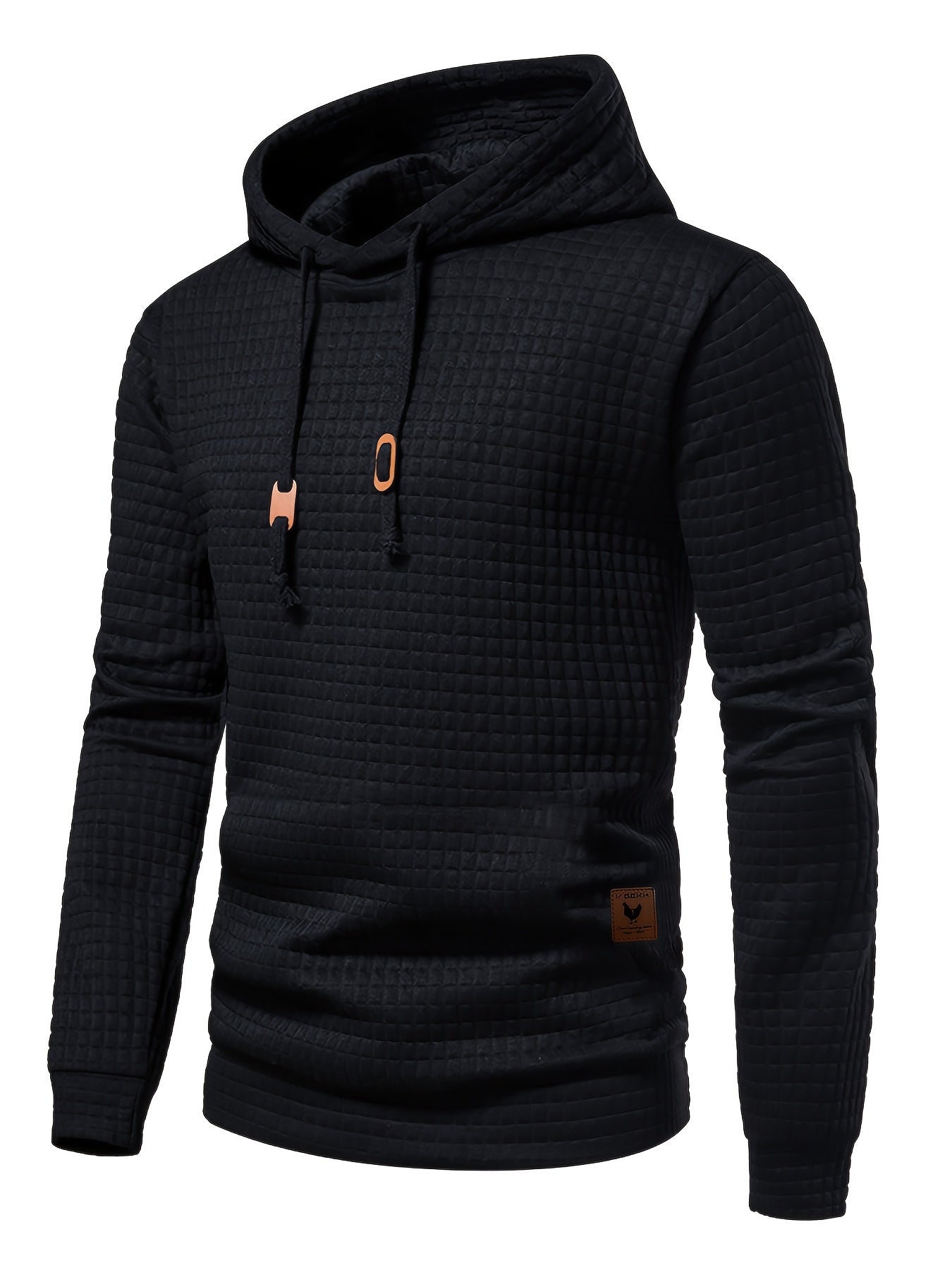 GEKM Men's Boho Embroidered Hoodie, Casual Pullover