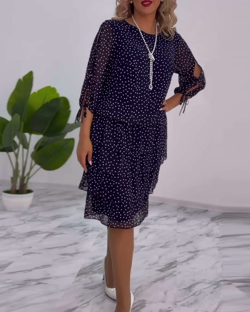 Riley™ - Vestido Elegante de Bolinhas