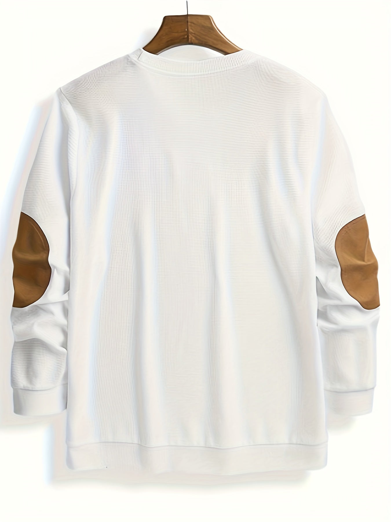 Men's Color Block Waffle Sweatshirt, Long Sleeve