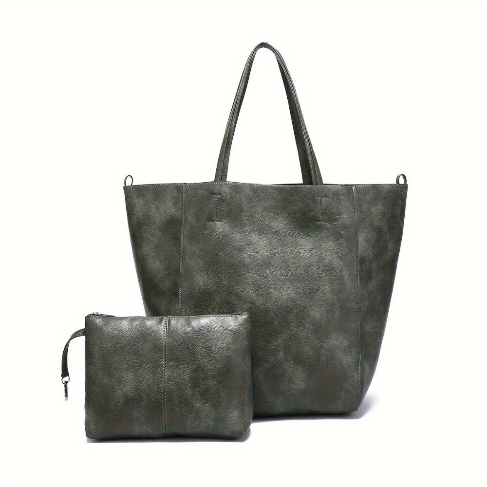 Olivia™ Retro Softness | Bolsa Tote de Grande Capacidade