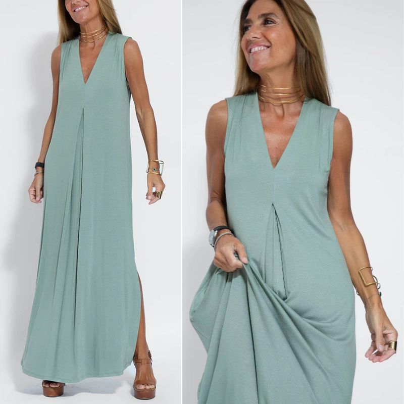 Olivia™ - Vestido de luxo confortável com cardigan