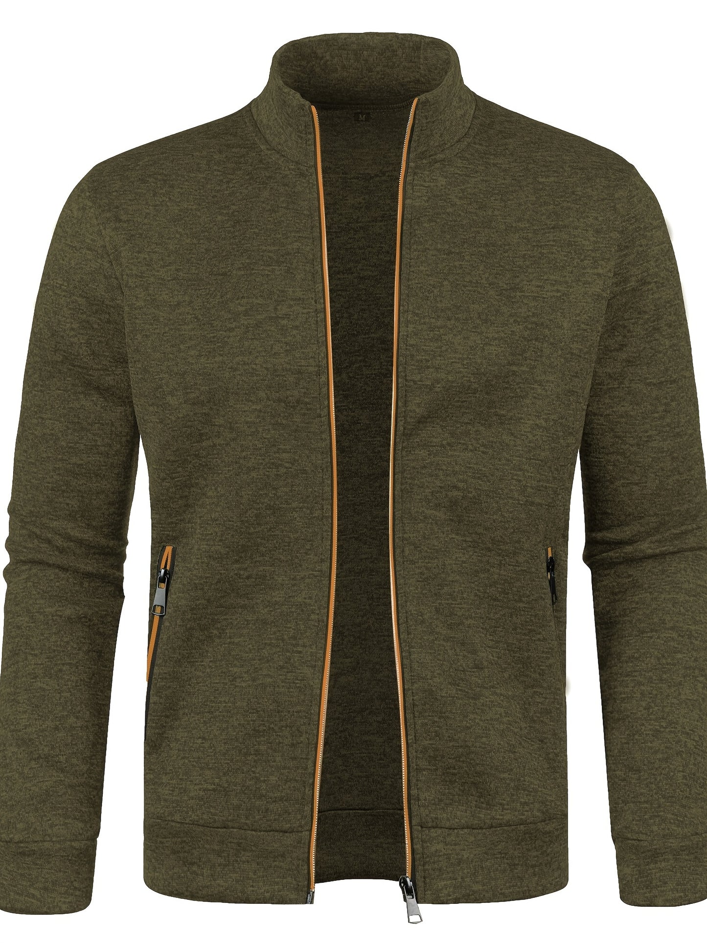 Herren-Cardigan mit Reißverschluss, lässiger Pullover für Herbst/Winter