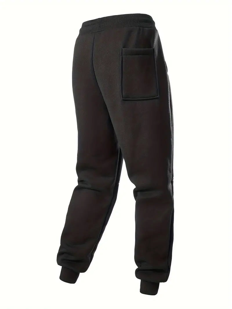 3pcs Men's Casual Joggers - Solid Color, Drawstring Waist, Pockets